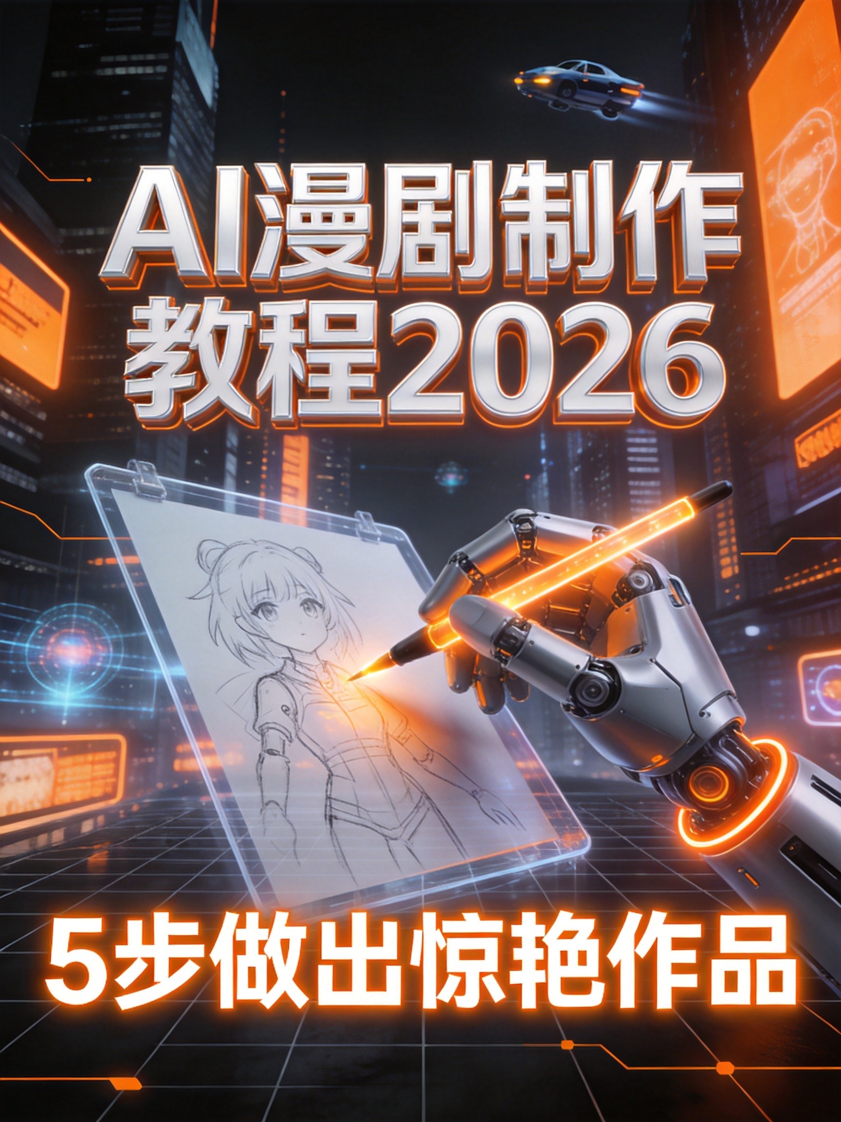AI漫剧制作教程：5步拯救手残党，2026轻松做出惊艳作品