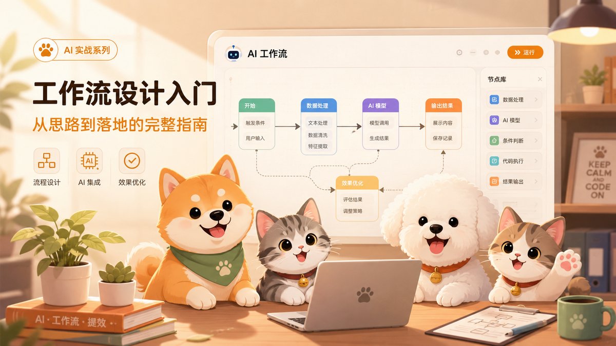 做宠物号愁配图？直接复制这个AI工作流，一键批量出图！