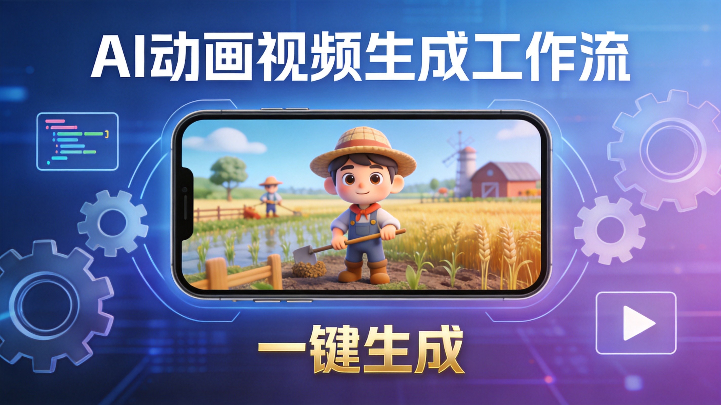 输入一个故事名就能出动画视频？S36生成tk动画视频工作流，手把手教学